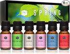 P&J Trading Fragrance Oils for Diffusers for Home Spring Set Fragrance Scents for Candle Making - Soap Making - Car Diffuser Scents - Essential Home Gift Set - Cherry Blossom, Fresh Cut Grass & More