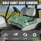 Biyejit Golf Cart Seat Covers with 4 Pockets Golf Cart Seat Towel Blanket Fits 2-Seat Golf Carts, Golf Cart Accessories