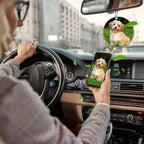 Custom Air Fresheners with Picture - Personalized Air Freshener for Car, Double Sided Customizable Photo Text,Birthday Wedding for Men Women Girlfriend Boyfriend (Round)