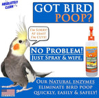 Absolutely Clean Amazing Bird Cage Cleaner and Deodorizer - Just Spray/Wipe - Safely & Easily Removes Bird Messes Quickly and Easily - Made in The US - Fragrance Free - (128oz Pack of 4)