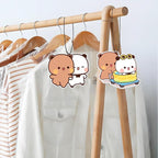 Bubu and Dudu Car Air Freshener Pads 6 PCS,Cute Car Accessories Mirror Decor Gifts for Bubu and Dudu Fans,Multi-Scent Air Freshener Pads for Closet,Bathroom,Bedroom & Office
