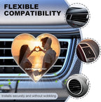 Personalized Car Air Vent Clip, Custom Photo Car Air Freshener Vent Clip with 8 Scents, Decorative Car Accessories Interior, Unique Gift for Couples, Friends & Family (Heart shape)