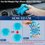 Car Interior Duster Detail Brush Cleaning Gel Kit, Soft Dash Vent Dusting Slime Putty Detailing Brushes Accessories Essentials Supplies Tools for Auto,Truck,SUV,RV
