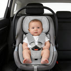 Infant Car Seat Insert Head and Body Support Thickened, GFU 3-in-1Reversible Newborn Insert for Carseat with Strap Pads, Soft Stroller Cushion Pillow Insert for Boys and Girls, Grey