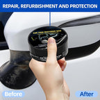 Plastic Restorer for Cars, Ceramic Coating Black Trim Restorer, Back to Black Plastic Polish for Interior Exterior Trim, Dashboard Cleaner with UV Protection, 80g with Sponge