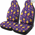 GENANY Royal Whisky Car Seat Covers Set of 2, Breathable Front Seat Covers for Truck Sedan SUV, Purple Car Accessories, Wine Themed Gift for Women Men