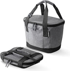 CleverMade Collapsible Insulated Cooler Bag – Leakproof Soft Cooler for Beach, Travel, Car – Bottle Opener
