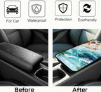 Car Armrest Cover Pad - Car Center Console Cushion Protector Against Pet Claws, Dirt and Sticky Fingers, Comfortable Auto Decor Accessory Fit for Sedan, Van, SUV (AAI-JC0117-1M)