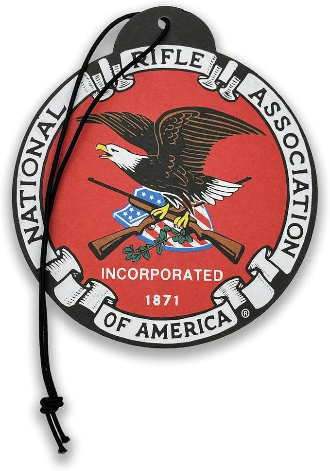 Elektroplate Officially Licensed National Rifle Association NRA (Classic Disk and Heritage Styles) Automotive Hanging Air Fresheners 3.6" for Vehicles | Artic Blast Scent 12-Pack