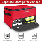 YOREPEK 2 Layer Golf Trunk Organizer, Golf Gifts for Men with Separate Ventilated Compartment for 2 Pair Shoes, Waterproof Car Trunk Locker for Balls, Tees, Clothes, Gloves, Gifts for Golfers