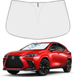 Proadsy 2026 Upgrade Windshield Sun Shade Custom Fit Lexus NX 2022-2025 2026 4-Layer Foldable Front Sunshade Protector Sun Visor Blocks UV Rays Keep Car Cooler