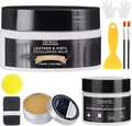 White Leather Recoloring Balm, With Leather Filler and beeswax, Leather Repair Kit for Furniture & car interior, Leather Color Restorer, Leather conditioner for Couches, furniture salve for leather