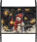 Snowman Lamp Car Roof Storage Bag Car Seat Storage Hanging Bag Premium Car Seat Organizer One-Size-Fits Tidy Pouch Pocket Storage for Small Items