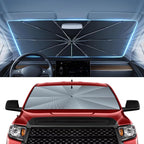 Autorder Windshield Sun Shade Umbrella for 2007-2025 Toyota Tundra Accessories,Upgraded Ice Crystal Material,Easy Setup Umbrella Sunshade for Car Windshield,100% Sun Blocking