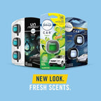 Febreze Vent Clip Car Air Freshener, Odor Eliminator, Unstopables Paradise Scent, 2 CLIPS