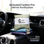 500g Activated Charcoal Air Purifying Bag, Natural Odor Absorber,Natural Smell Deodorizer, Car Air Freshener Bag, Car Air Odor Remover Absorbers for Car, Home, Bedroom, Closet (Grey,1 Pcs)