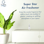 G's Breeze Super Star Air Freshener - Essence of Star-Studded Glamor - Transform Any Space with Vibrant Energy and Invigorating Fragrance – Ideal for Home, Car & Office – Long-Lasting Freshness Aroma
