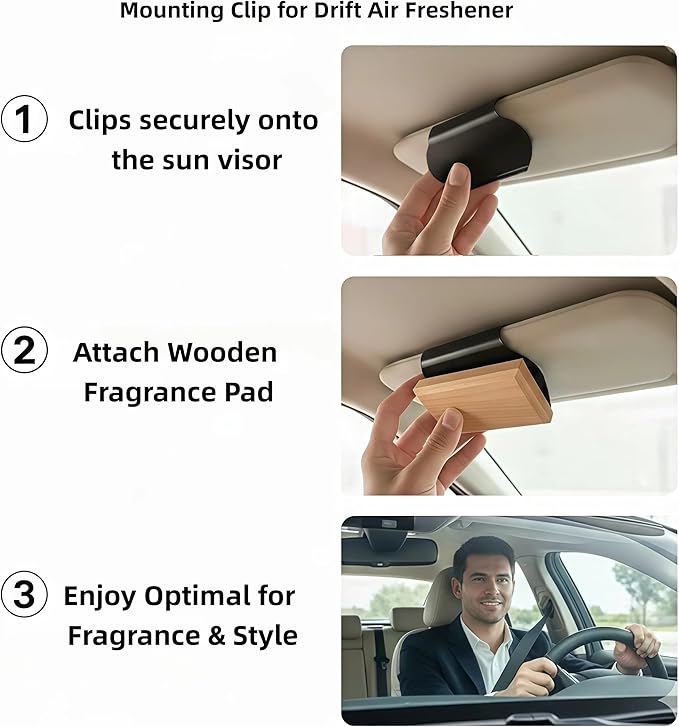 Car Air Freshener Clip Suitable for Drift, Metal Clip for Drift Car Freshener, Gentle Grip Design（ClipOnly）