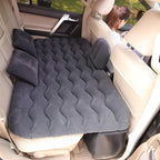 Car Air Mattress for Silverado 1500/GMC Sierra 1500 2019-2023 2024, Inflatable Car Bed for Back Seat Sleeping, Soft Car Inflatable Bed Back Seat Mattress Airbed,C Black