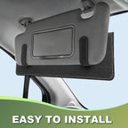 Car Sun Visor Extender, Anti-Glare Sunvisor Extension Shade Attachment for Safe Driving, Clip-On Sun Blocker Sunshade Extender Accessories Universal for SUV, Truck, Sedan(Gray)