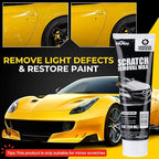 NUAN 2PCS Car Scratch Remover Wax, Universal Premium Polishing Compound for Deep Scratches, 4 fl oz (120 ML), with Sponge and Cloth