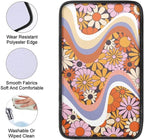 Dreaweet Hippie Flower Car Center Console Cushion Pad,Universal Armrest Seat Box Cover Protector,Comfortable Car Decor Accessories Fit for Most Cars,Trucks,SUV