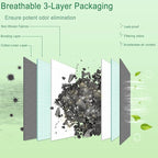 Activated Charcoal Odor Absorber (Large, 12 Pack, 100g each), Natural Charcoal Bags Odor Absorber Bamboo Charcoal Air Purifying Bag for Home, Fridge, Cabinet