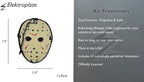 Elektroplate Officially Licensed Jason Friday the 13th Automotive Air Fresheners for Vehicles | Midnight Chiller Scent (12-Pack) | Made in the USA