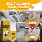 Car Interior Cleaner Foam – Multi-Surface Steering Wheel, Leather Seat & Dashboard Cleaner, 100ml | Enzyme-Powered Formula, Safe for All Surfaces, Quick Stain Removal (2 Pack)