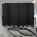 Car Window Shades with Tassels, 2pcs Car Sun Shades for Side Windows Suction Cups Screen Privacy Blackout Curtain for Baby, Sun Glare Cover/UV Heat Blocker