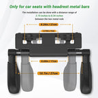 Car Headrest Pillow,Thickened Memory Foam Road Pal Headrest,Neck Support Pillow,180° Adjustable Car Headrest,Travel Car Sleeping,Suitable for Kids and Adults