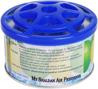 Big My Shaldan Squash Scent Gel 4-cans Air Freshener, Heavy Duty and Strong Strength Freshener for Large Cars, JDM Japan Freshener