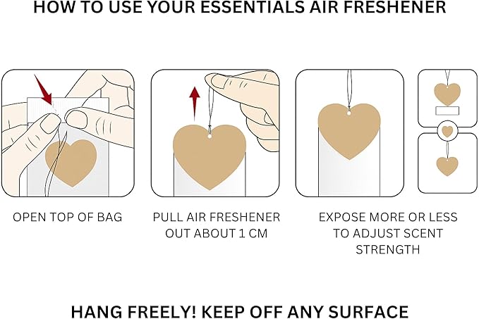 Vanilla Car Air Freshener & Keychain Bundle – Dollar Sign Money Hanging Car Decor, Unique Gift for Men & Women for Motivation & Positive Energy (Dollar Sign – Vanilla)
