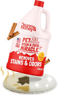 Sunny & Honey Pet Stain and Odor Remover - Enzyme Cleaner for Dog Urine and Poop on Carpets and Furniture - Strong Pet Carpet Cleaner Spray (1 Gallon Fall Spice)