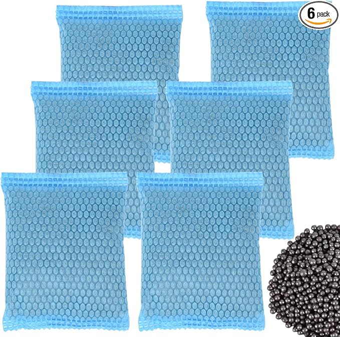6Pack Luxury Activated Charcoal Odor Absorber Air Purifying Bag for Home or Cars Odor Eliminator; Car Deodorizer Air Freshener; 50g/Pack Natural Air Freshener for Home,Car,Closet,Basement,Pets