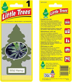 Little Trees Car Air Freshener | Hanging Paper Tree for Home or Car | Wild Hemp | 1 Pack