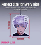 PumpCar 2 pieces satoru Nah I'd Win double-sided hanging Japanese anime cherry-scented air freshener Cool anime hanging for rearview mirror Car Interior Accessories Gifts