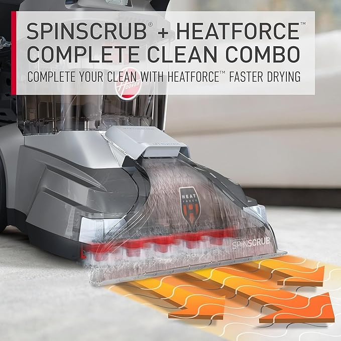 Hoover PowerScrub XL Pet Carpet Cleaner Machine, for Carpet and Upholstery, Deep Cleaning Carpet Shampooer, FH68050 + 116 oz Oxy Deep Cleaning Carpet Cleaner Solution, AH31936