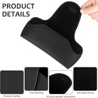 Accmor Sunglasses Holder for Car Sun Visor, Vehicle Sun Visor Sunglass Holders Glasses Case with Magnetic Closure, Universal Leather Auto Eyeglasses Organizer Car Accessories, No Obstruction of Vision