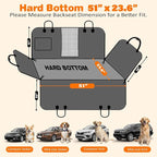 URPOWER Dog Car Seat Cover for Pets 100% Waterproof Seat Cover Hammock 600D Heavy Duty Scratch Proof Nonslip Durable Soft Back Seat Covers for Cars Trucks and SUVs