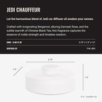 Hotel Collection - Jedi Chauffeur Car Diffuser Oil - Light Side Luxury Essential Car Diffuser Oil - Bergamot Damask Rose Chinese Black Tea - 20ml