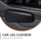 2 PCS Car Elbow Pad Arm Rest, Polyurethane Elastic Soft Arm Leg Support Pillow, Multi-functional One-piece Molded Car Interior Decoration, Universal for Most Vehicles (Black)