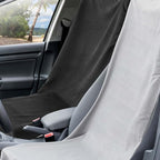 2 Pack Car Seat Towel Covers with Storage Bag 63 x 32 Inch Athletic Running Towel Seat Sweat Washable Non Slip Cover Gift for Car Outdoor Sport Activities (Black,Gray)