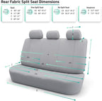 FH Group Automotive Car Seat Covers Rear Set Premium 3D Air Mesh Seat Covers, Airbag Compatible and Split Bench Cover Universal Fit Interior Accessories for Cars Trucks and SUVs - Green
