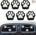 6 Pcs Dog Paw Air Vent Clips, Cute Dog Cat Print Car Air Fresheners Vent Clips Funny Car Decoration Interior Decor Accessories for Women Men