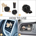 4Pcs Bling Air Vent Clips Crystal High Heel Shoe and Bag Bling Air Freshener for Car Vents Clips Gift Decorations Cars Accessories Interior Decor