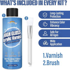 Gloss Varnish for Acrylic Painting, Artist's Acrylic Varnish, Non-Yellowing, Non-Toxic, Anti-Crazing, High Gloss Finish, Clear Coat for Artwork, for Pro & Hobby Artists