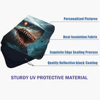 Big Fish Car Windshield Sun Shade Foldable Sunshade Front Window Cover Sun Visor Protector Accessories (59x27.5 inches)