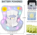 Car Air Freshener Vent Clip with Light Used for Jelly Cat Car Seat,Have A Seat Compatible with Fuggler Accessories (Battery Type-Blue)