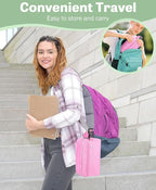 Small Insulated Snack Bag Lunch Bag for Kids Lunch Box for Women/Men, Collapsible [3L/5-Can] Reusable Lunch Bag Cooler Bag for Bottle with Handle Buckle for Work/School/Travel,Pink